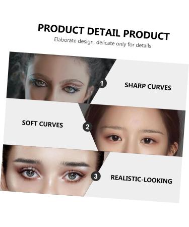 Housoutil 10 Sheets Imitation Eco Eyebrow Sticker Stickers Natural Sticker False Eyebrows Cosmetics Make up 3d 21.5X14cm Black - Buy Online on GoSupps.com