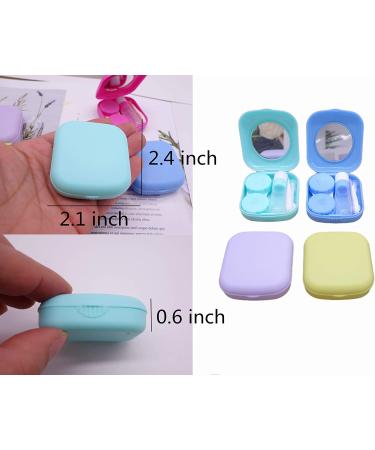 Kuanfine 6 Pack Contact Lens Case Kit - Cute Travel Soak Storage Container with Mirror, Bottle, Tweezers & Applicator - Buy Online on GoSupps.com