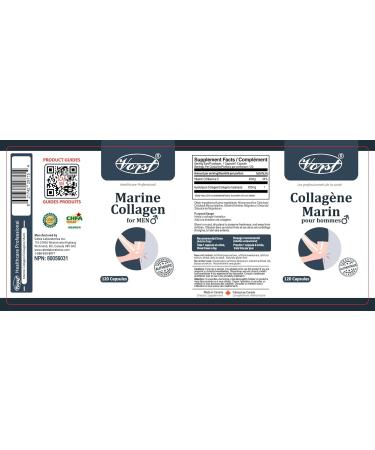 VORST Marine Collagen for Men 120 Capsules and Vitamin C 200 Tablets (Combo Bundle 2 Bottles) - Buy Online on GoSupps.com