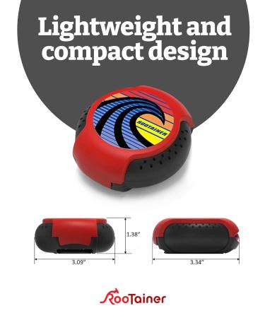 RooTainer Premium Retainer Case with Clip | Rugged Holder for Retainers & Mouth Guard | BPA Free & Made in USA | Pink Smile - Buy Online on GoSupps.com