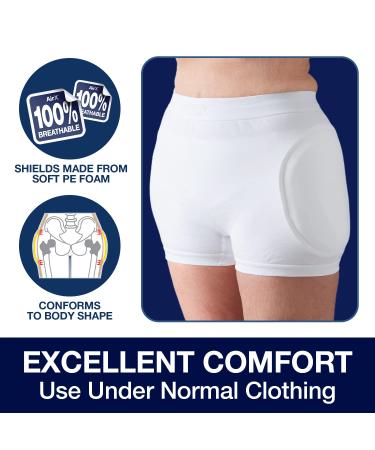 AirX Unisex Hip Protector Undergarment - Fall Injury Prevention & Support for Seniors - Breathable Comfort - X-Small (26-34 inches) by TYTEX - Buy Online on GoSupps.com