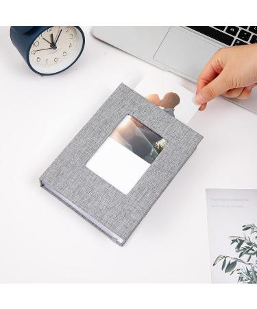 SPBAPR Small Photo Album 4x6 - 2 Pack Linen Cover Mini Photo Book for Vertical Pictures - 52 Pockets - Grey - Buy Online on GoSupps.com