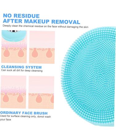 Housoutil Pore cleanser Deep Cleansing Brush Skin Cleaner Pore Cleaning Device Pore Cleaner Electric Scrubber Electric Facial Brush Facial Wash Cleaner Pores Washbasin Silica Gel - Buy Online on GoSupps.com