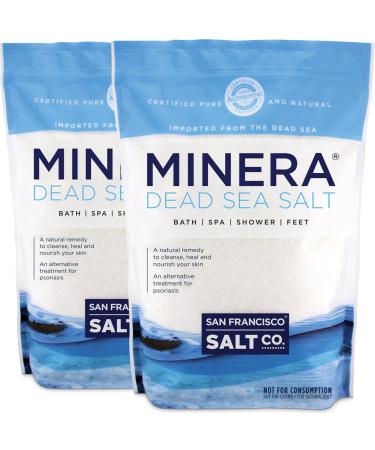 Minera Dead Sea Salt - 10 lbs. Fine Grain (Qty 2 x 5 lb. Bags) 5 Pound (Pack of 2)