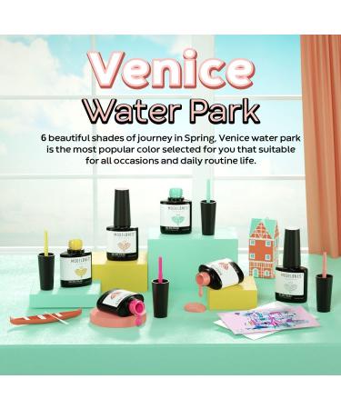 Modelones Gel Nail Polish - 6 Colors Summer Gel Polish Popular Bright Yellow Pink Gel Nail Soak Off U V Gel Nail Kit Beauty Gifts Set Box - Buy Online on GoSupps.com