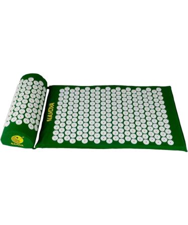 Dunlap Massage Pillow & Acupressure Mat - Ultimate Pain Relief & Stress Relief Device (Green Size) | Shop Internationally - Buy Online on GoSupps.com