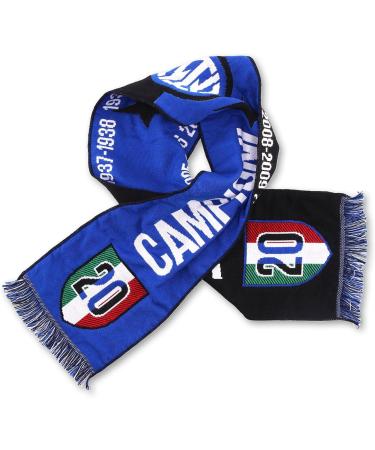 Inter Unisex Celebrative Scarf 20 Scudetto - Black/Blue One Size | International Shipping - Buy Online on GoSupps.com