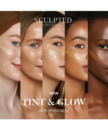 Sculpted by Aimee Tint & Glow Hydrating Skin Enhancer SPF 30 Medium 45ml - Cruelty-Free Moisturiser with Blue Light Protection - Buy Online on GoSupps.com