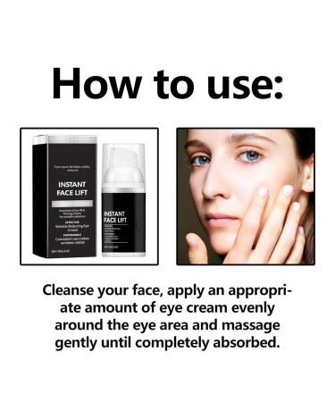 Wrinkle Reducing Eye Cream & Anti-Aging Serum - Instant Lift & Rejuvenation for Men & Women - Reduces Puffiness Dark Circles & Bags (2 Pcs - Buy Online on GoSupps.com