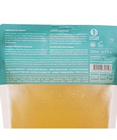 Panier des Sens Marseille Liquid Soap Refill Bag Jasmine - 2x500ml Made in France - International Shipping Available - Buy Online on GoSupps.com