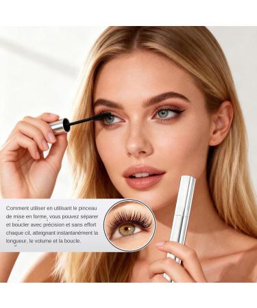  Fusruom Lengthening Mascara 10 ml Curling Washable Lengthening Long Lasting Mascara Volume Length Mascara | For Sensitive Eyes Beginners Professional Beauty Women Girls Daily Photography - Buy Online on GoSupps.com