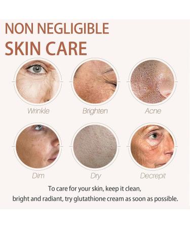 Glutathione Face Cream for Women - Skin Care Moisturizer Anti Wrinkle Face Cream for Dry Skin - Dark Spot Remover for Face - Strengthen Hydrating Improve Dull Skin - Soft Texture to Plump and Smooth - Buy Online on GoSupps.com
