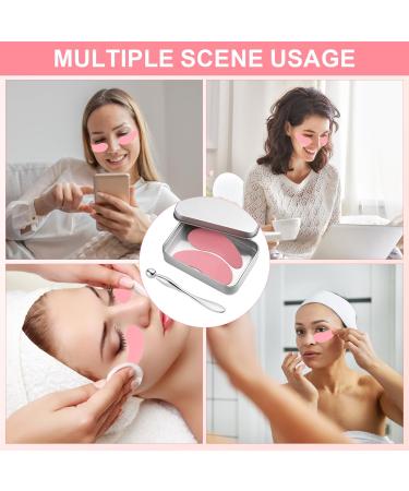 Buy 1 Pair Reusable Eye Patch - Silicone Under Eye Gel Pads for Wrinkles & Fine Lines with Applicator & Tin Case - International Shipping Available - Buy Online on GoSupps.com
