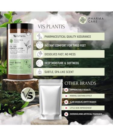 Vis Plantis Green Tea Urea Foot Salt Foot Care for Fungus Cracks and Calluses 560g - Buy Online on GoSupps.com