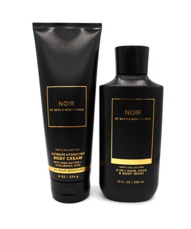 Noir BBW Bath and Body Bundle Set of Body Wash and Body Cream