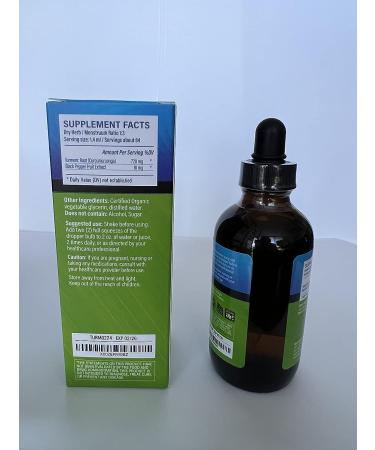 Turmeric Curcumin & Black Pepper Tincture - 4 fl. oz | Heart & Joint Support - Buy Online on GoSupps.com