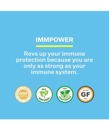 American BioSciences ImmPower AHCC Supplement, Vegetarian Capsules, Enhanced Immune Support, Natural Killer Cell Activity and Cytokine Production, 500 milligrams per Capsule (30 Count) AHCC 30 Count (Pack of 1) - Buy Online on GoSupps.com