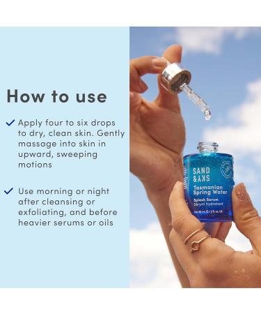 Buy Sand & Sky Tasmanian Spring Water Splash Serum - Hyaluronic Acid for Soft Plump Skin | International Shipping Available - Buy Online on GoSupps.com