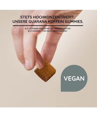 Nature Love Guarana Caffeine Gummies - 90 Sugar-Free Vegan Bears | 45mg Caffeine - Energy Boost Without Coffee or Energy Drinks - Buy Online on GoSupps.com