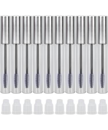 Eyelash Cream Container DIY Cosmetics Eyelash Cream 10pcs Mascara Tubes Wand 12ml with 10 Rubber Inserts for Applying Castor Oil for DIY Cosmetics - Buy Online on GoSupps.com