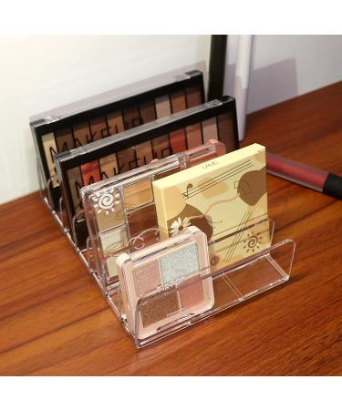 Compact Makeup Palette Organizer for Bathroom Countertops & Vanities - Sleek Modern Cosmetic Storage Solution for Eyeshadow Palettes, Contour Kits, Blush - 7 Sections - Buy Online on GoSupps.com