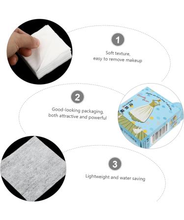 minkissy 18boxes Cleansing Cotton Make up Remover Wipes for Face Makeup Wipes Non Woven Facial Pads Cosmetic Remover Pad Makeup Cleaning Mat Accessories Girl White Non-woven Fabric The Face - Buy Online on GoSupps.com