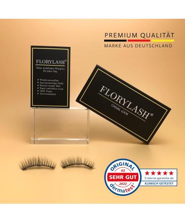 FLORYLASH Casual Look Magnetic Eyelashes 3 Magnets Natural Magnetic Fake Lashes without Eyeliner 3D Volume Set Reusable (Size M (28 mm wide)) - Buy Online on GoSupps.com