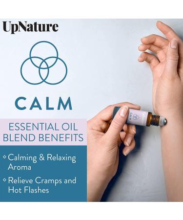 Calm Essential Oil Roll-On | Stress Relief Gift for Women | Aromatherapy Blend for Relaxation and Sleep | Peppermint & Ginger Oils | Stocking Stuffer - Buy Online on GoSupps.com