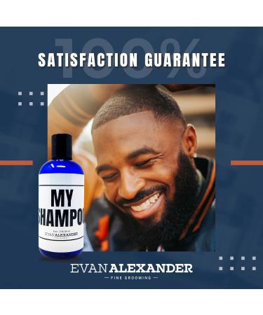Evan Alexander Grooming MY Shampoo - Hair Growth & Scalp Nourishment with Peppermint & Tea Tree Oil - Vegan & Organic - 8 oz - Buy Online on GoSupps.com