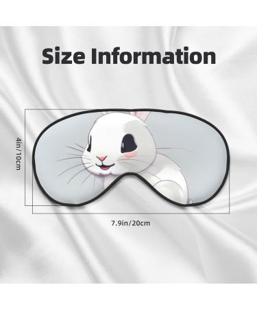 Buy Cute White Rabbit Soft Sleep Eye Mask | Breathable Eye Patch for Travel & Relaxation - Buy Online on GoSupps.com