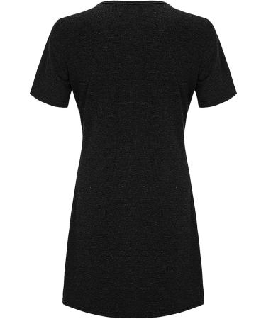 BAGELISE Women's Comfy Swing Tunic Dress - Flowy & Casual Fit Small A1-black - Buy Online on GoSupps.com