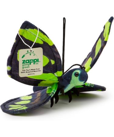 Zappi Co 100% Recycled Plush Malachite Butterfly Toy - Eco Friendly Cuddly Animal for Newborn - 28.5cm Width - Buy Online on GoSupps.com