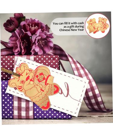 FUNOMOCYA 12pcs 2022 Lai Si Feng Paper Cartoon Tiger Red Envelopes Three-Dimensional Envelope Cartoon China red Envelope lai See Packet New Year Red Red Envelope Bronzing Assorted Color 1 12.7X9.5X0.1CM - Buy Online on GoSupps.com