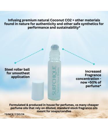 Tropical Beach Perfume Oil Roll on Fragrance for Women with Coconut Vanilla notes and touch of Mango & Papaya - Sand in Your Sheets - Buy Online on GoSupps.com