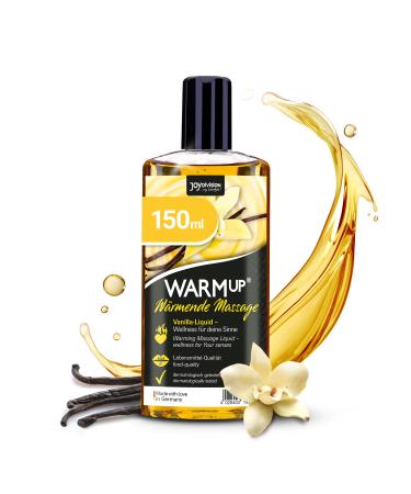 JoyDivision WarmUp massage oil vanilla 150 ml i Massageliquid with heat effect i massage oil with vanilla fragrance & taste i massage oils I massage oil I massage oil warming - Buy Online on GoSupps.com