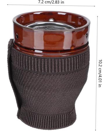 HOMSFOU Moxibustion Jar Scraping Bowl Tool - Ceramic Purple Clay Body for Effective Therapy | International Shipping Available - Buy Online on GoSupps.com