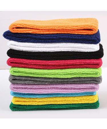 Yeshan 12 Pack Stretchy Athletic Sweatband - Ideal for Sports & Fashion | Wicking Towel Material - Buy Online on GoSupps.com