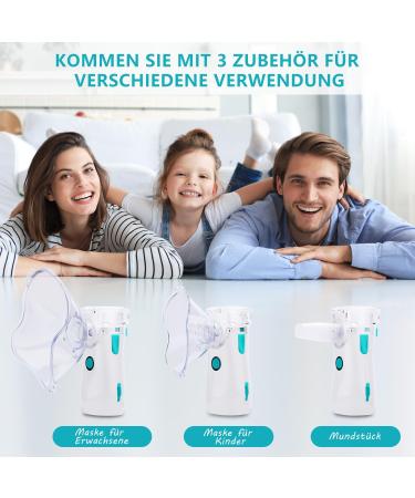 Best HithinkMed Inhalation Device for Adults & Children | Quiet Adjustable Portable Inhalator with Masks & Mouthpieces - Gr n - Buy Online on GoSupps.com