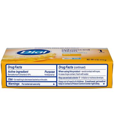 Dial Advanced Clean Antibacterial Deodorant Bar Soap - Gold Scent 4 Oz 36 Bars | International Shipping Available - Buy Online on GoSupps.com
