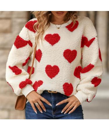 Shop Hanxiulin Oversized Winter Coat for Women | Plush Fleece Hoodie Jacket | Warm & Windproof Red Outerwear - Buy Online on GoSupps.com