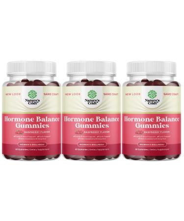 Hormone Balance for Women of All Ages - PMS Gummies and Cycle Support Supplements for Women with Vitamin B6 and Dong Quai Gummy Vitamin - Menopause Relief Mood Support Supplement PMS Support for Women