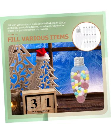 Cabilock 24pcs Small Light Bulb Candy Bottle Christmas Light Bulbs Christmas Ornament Candy Case Banquet - Buy Online on GoSupps.com