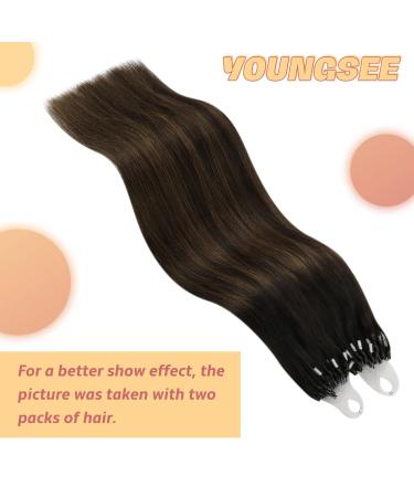 Buy Youngsee Microring Extensions - Real Hair Brown Ombre 40cm - Dark Brown Micro Loop Extensions 50g - Buy Online on GoSupps.com