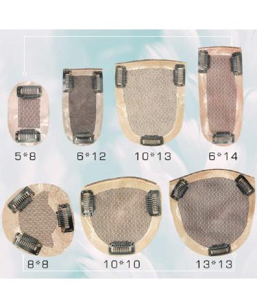 Natural Look Hair Part for Women - Real Hair Toupet Invisible & Corrugated 5x8 cm Perfect for Thinning or White Hair - Buy Online on GoSupps.com