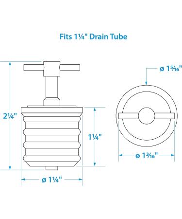Seachoice 1.25 in. Marine Boat Brass Drain Plug with Neoprene Seal - Buy Online on GoSupps.com