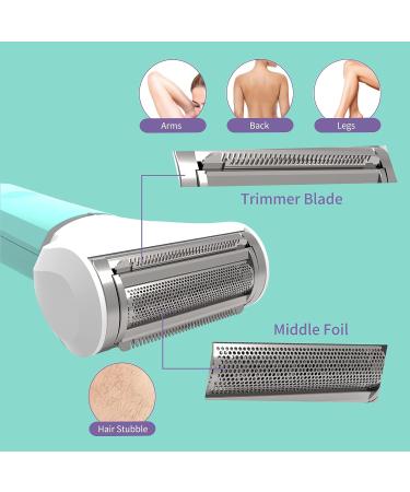 Women's 2-in-1 Electric Razor & Bikini Trimmer - Rechargeable & Waterproof Shaver for Wet/Dry Use - Buy Online on GoSupps.com