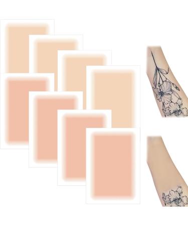 8pcs Tattoo Cover Up Tape 4x6 Cuttable Imperproof Invisible Natural la recherche de tatouage mince Cablinet Patch pour cicatrice et marques de naissance peau claire + peau claire.. - Buy Online on GoSupps.com
