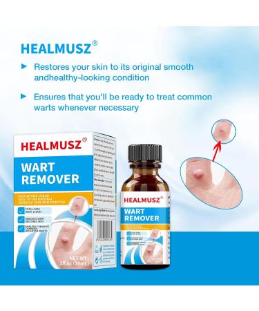 Fast Action Liquid Wart Remover - Natural Formula for Warts & Corns | Plantar Common & Flat Wart Treatment | Shop Now - Buy Online on GoSupps.com