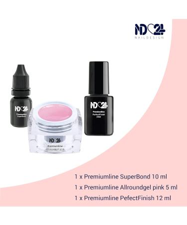 3 x Premium Easy Modellage Gel Set - German Adhesive Allround & Finish Nail Gel for Flawless Nail Art - Buy Online on GoSupps.com
