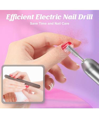 Winzwon Electric Nail Drill File Kit - Professional Efile Manicure Pedicure Tools for Acrylic, Gel, Dip Nails - Gifts for Women - Buy Online on GoSupps.com